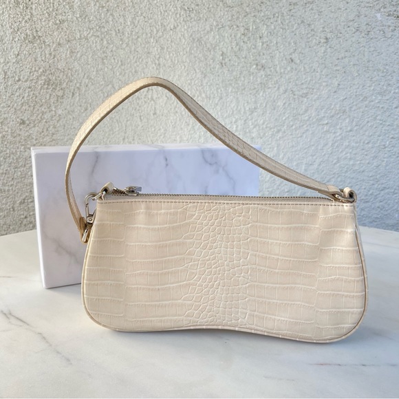 JW PEI Bags Jw Pei Eva Shoulder Handbag Purse Ivory Croc 9s Blogger Poshmark